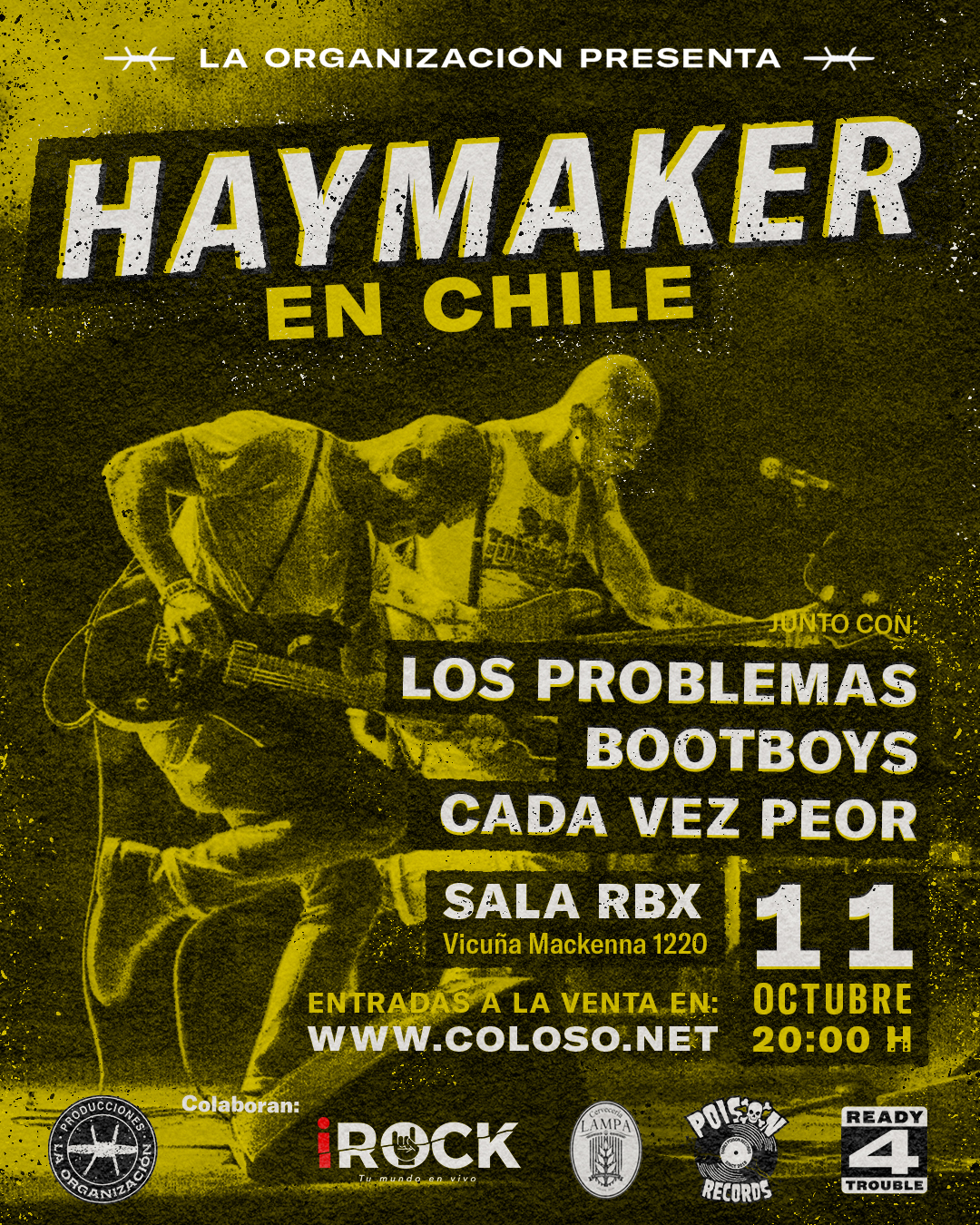 Haymaker incluirá Chile en su próximo tour latinoamericano